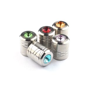 Endkappe V4A Edelstahl 8mm mit PRECIOSA Crystal