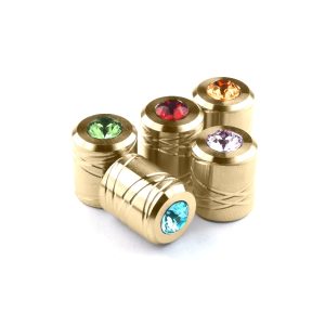 Endkappe Messing 8mm mit PRECIOSA Crystal