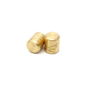 Endkappe Messing 8mm 2 Rillen gekreuzt B-Ware